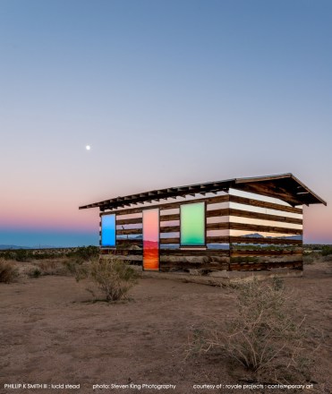 Lucid Stead by Phillip K. Smith III in Joshua Tree, CA. Photo by Steven King Photography.