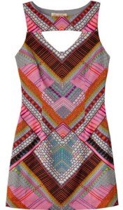 Mara Hoffman Kasuri Cutout Mini Dress.