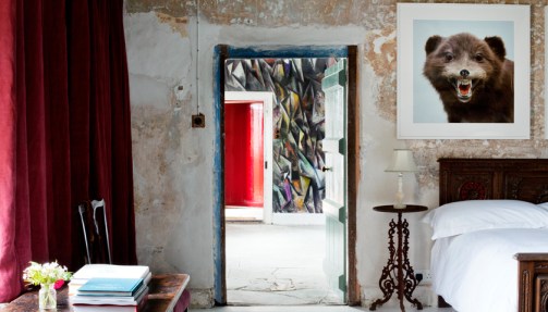 Downstairs Bedroom at Hauser & Wirth Somerset.