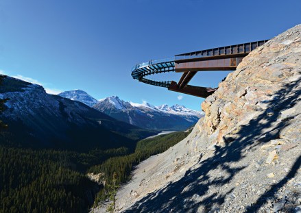 The Glacier Skywalk in Jasper National Park, Canada.