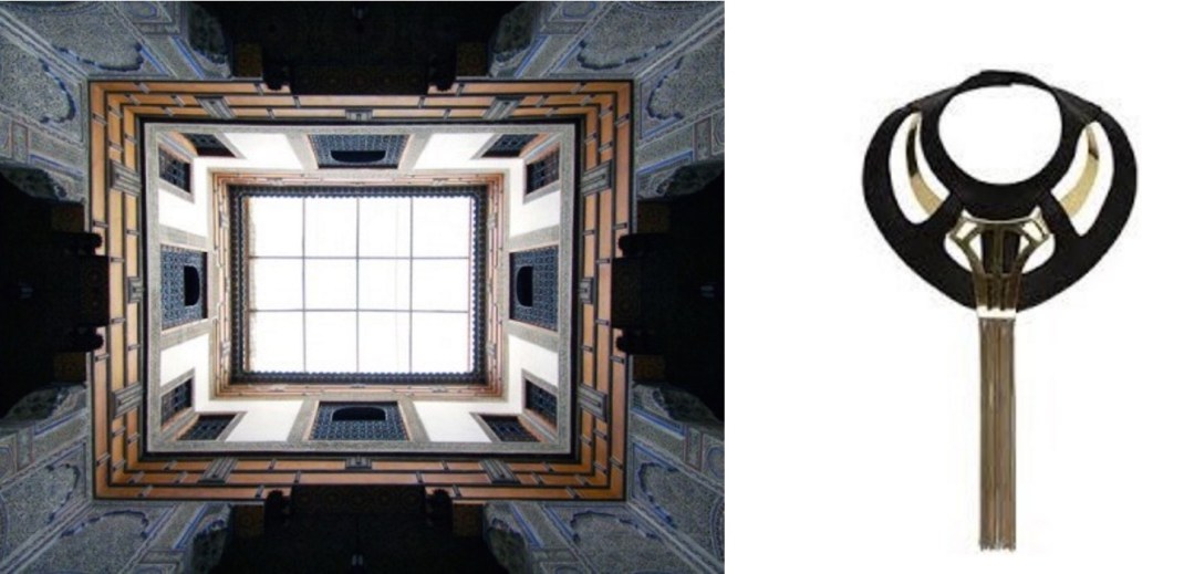 The Dar Seffarine in Fez, Morocco paired with Sass & Bide How Do You Do? Neckpiece.