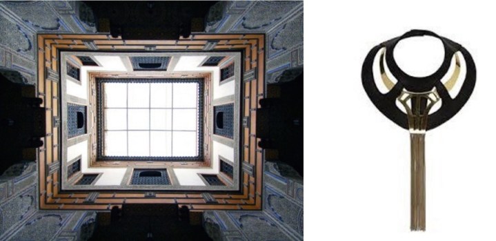 The Dar Seffarine in Fez, Morocco paired with Sass & Bide How Do You Do? Neckpiece.