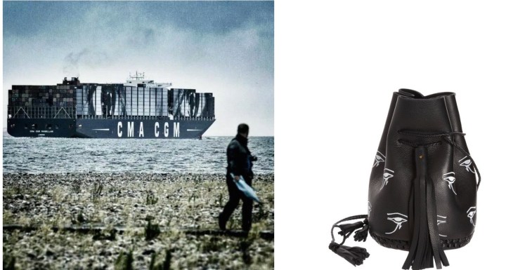 Story on the Sea by JR left France this week and is bound for Malaysia, paired with Wendy Nichol Eye of Horus Bag.