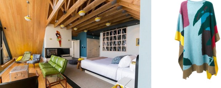 The Owner's Suite at the new Drake Devonshire in Wellington, Ontario paired with Tsumori Chisato Jacquard Batwing Dress. 