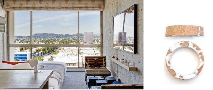 The Line Hotel in Koreatown, Los Angeles paired with Jujumade Splatter Bangle. 