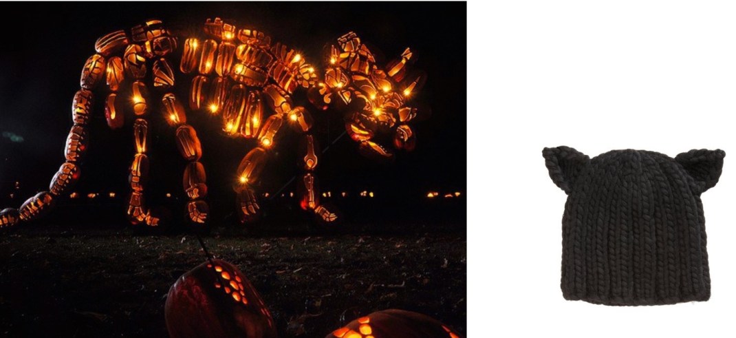 The Great Jack O'Lantern Blaze at Van Cortlandt Manor in Croton-on-Hudson, NY paired with Eugenia Kim Felix Wool Beanie.