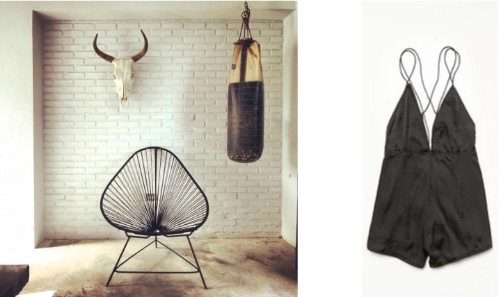 A guest room at the new Drift San Jose in Baja California Sur, Mexico paired with Free People Losin It Romper. 