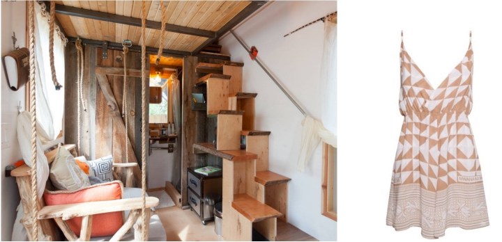 The Tiny Pad Airbnb in Austin, TX paired with Lalesso Kufanua Playsuit.