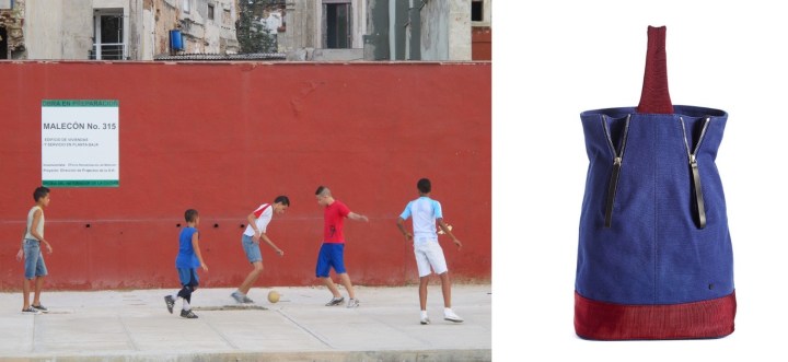 What Brooke saw while strolling the  Malecón in Havana, Cuba, paired with State Bags The Ashton.       