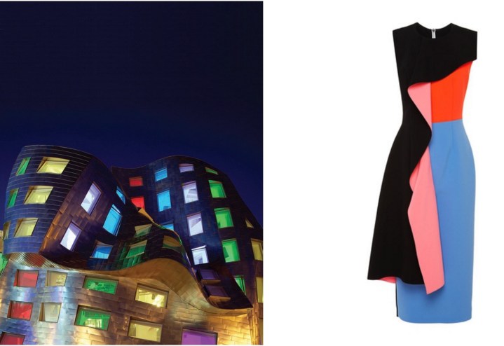 Cleveland Clinic Lou Ruvo Center for Brain Health, designed by Frank Gehry, in Las Vegas paired with Roksanda Pembroke Dress. 