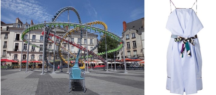 Stellar" by Baptiste Debombourg in Nantes, France paired with MSGM Pleated Dress. 